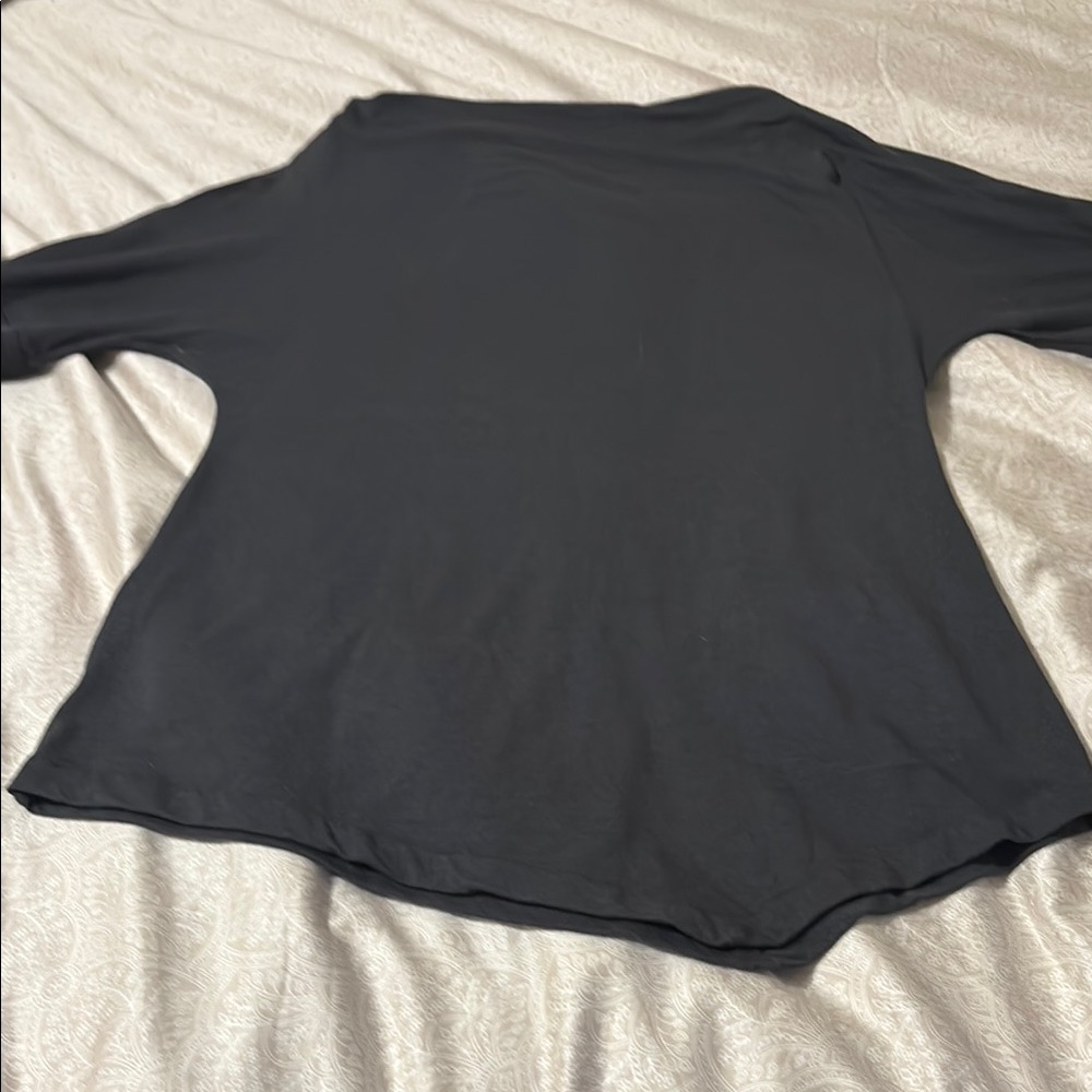 Muriel Dombret Elegant Grey Women's Top